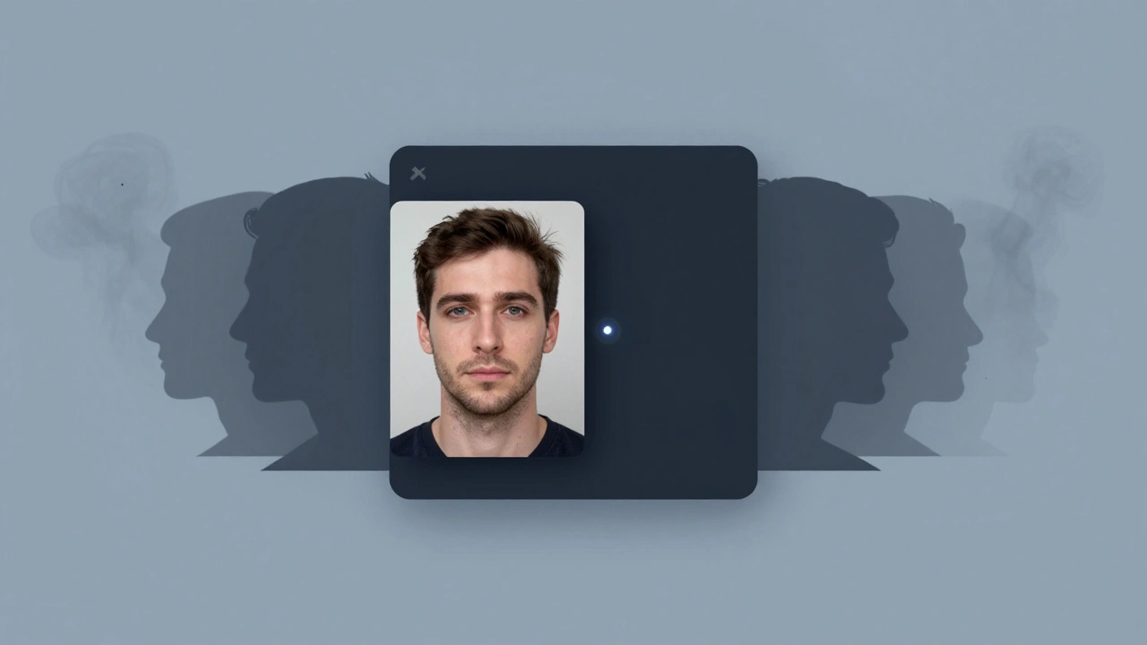 Un homme en train de vérifier son identité pour un site de rencontre exclusif, image sérieuse et authentique.